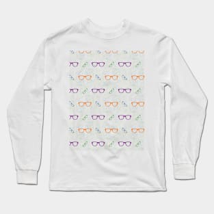 Glasses Pattern | 8 Colored Long Sleeve T-Shirt